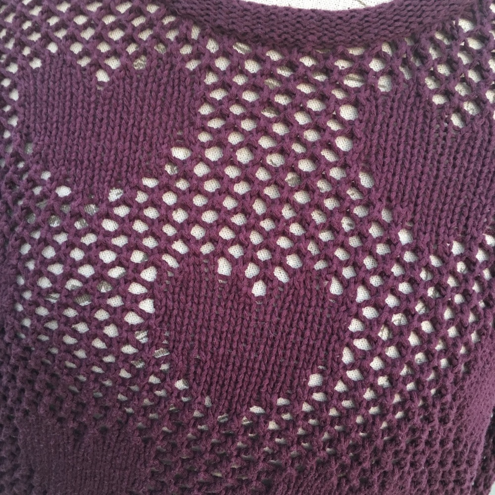 Peek-a-boo crop sweater by Lauren Conrad